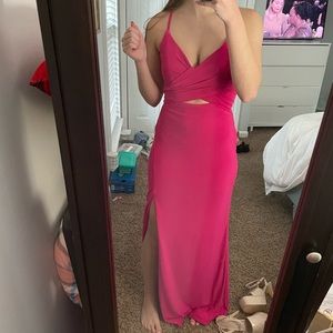 pink prom dress